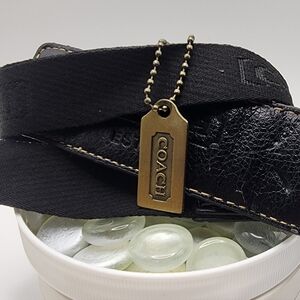 Coach Strap For Crossbody And Hang Tag‎ Brown And Black